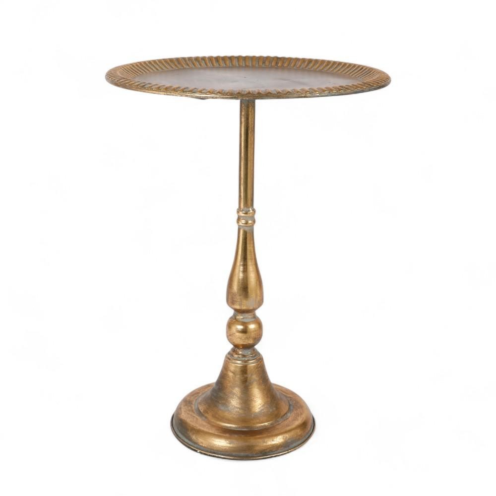 TAVOLINO METALLO GOLD CM.61,5X45X45